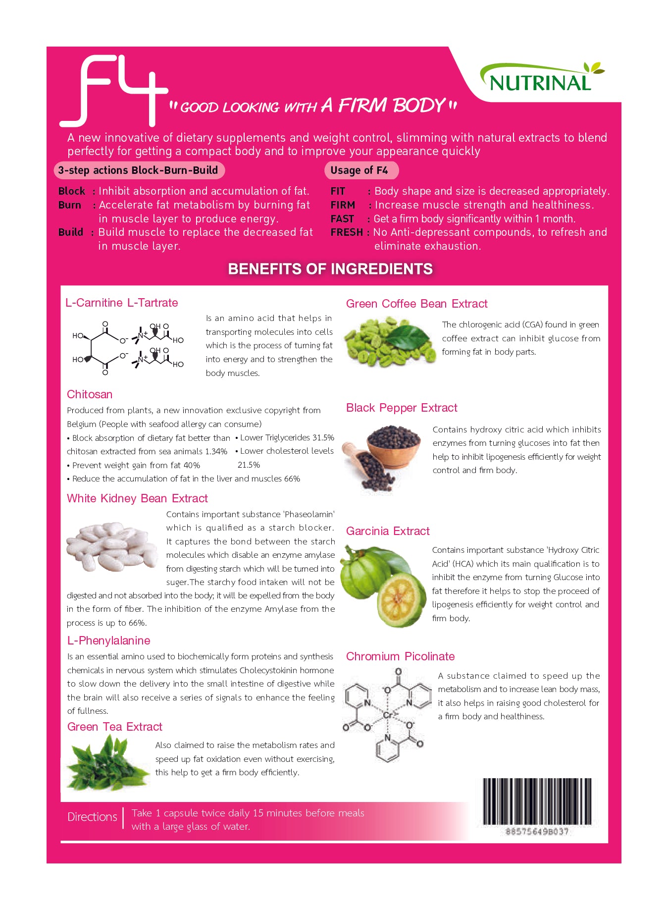 F4 Dietary Supplement Firm Body